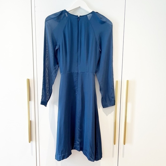 BNWT Club Monaco Rokinsa Fit & Flare Silk Dress - Picture 8 of 15